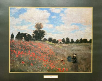 Claude Monet POPPIES Lithograph Art 22 x 28