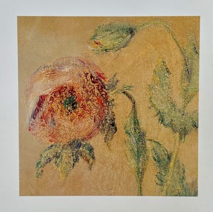 Claude Monet PURPLE POPPIES Detail II Lithograph