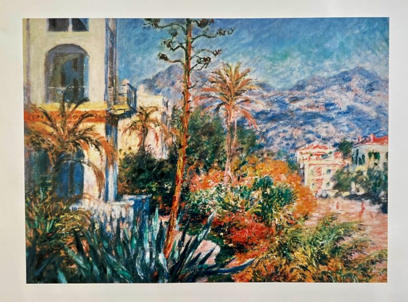 Claude Monet VILLAS IN BORDIGHERA Plate Signed Lithograph