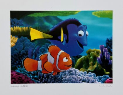 DISNEY FINDING NEMO Lithograph Animation Art 11 x 14