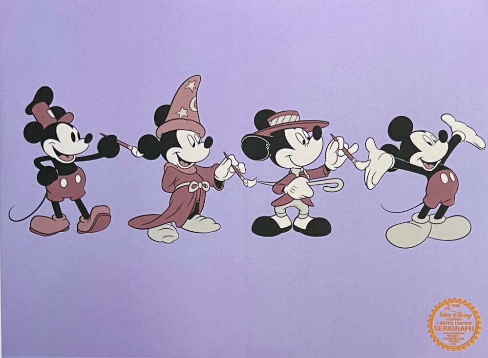 DISNEY Mickey Mouse Through the Years Limited Edition Sericel