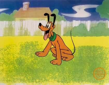 DISNEY PLUTO Limited Edition Sericel Animation Art Cel