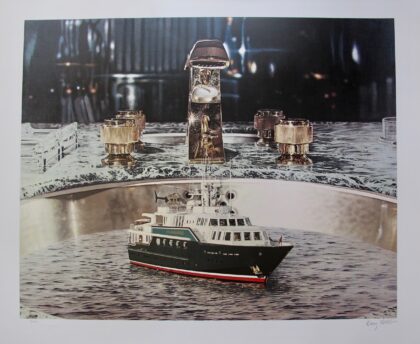 DOUG WEBB Yacht in Cold Running Water Hand Signed Limited Edition Silkscreen