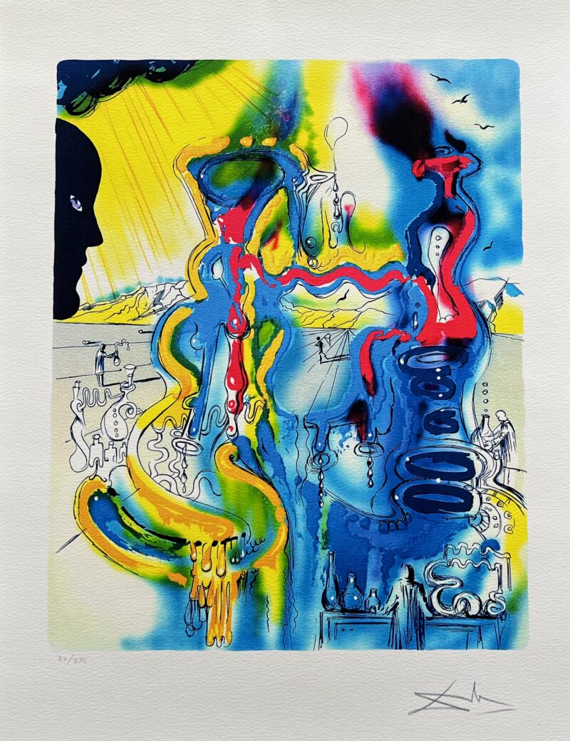 Salvador Dali THE ALCHEMIST Facsimile Signed & Numbered Giclee 24" x 17"