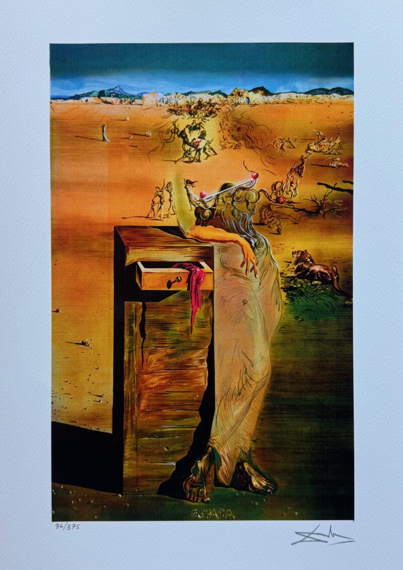 Salvador Dali ESPANA Facsimile Signed & Numbered Giclee 16" x 12"