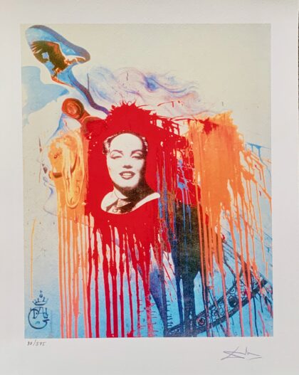 Salvador Dali MARILYN MONROE MAO Facsimile Signed & Numbered Giclee