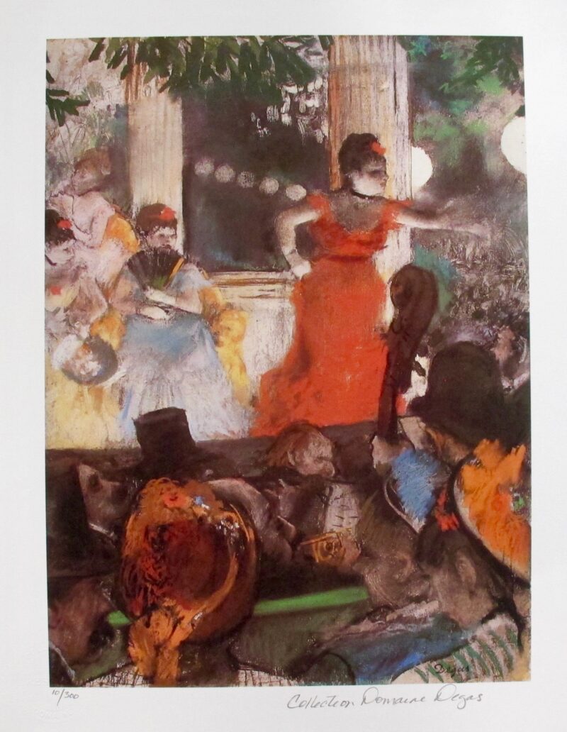 EDGAR DEGAS CAFE CONCERT Estate Signed Limited Edition Giclee