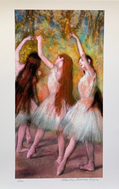 EDGAR DEGAS DANCERS IN GREEN Estate Signed Limited Edition Giclee