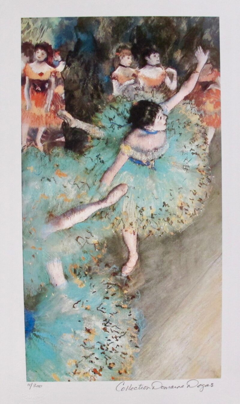 EDGAR DEGAS GREEN DANCER Estate Signed Limited Edition Giclee