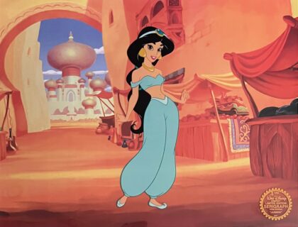 Disney JASMINE from ALADDIN Limited Edition Sericel Animation Art Cel