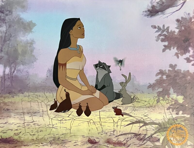 Disney POCAHONTAS Sericel Limited Edition Animation Art