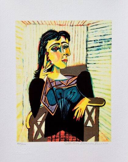 Pablo Picasso DORA MAAR Estate Signed Limited Edition Giclee Art 16" x 12"