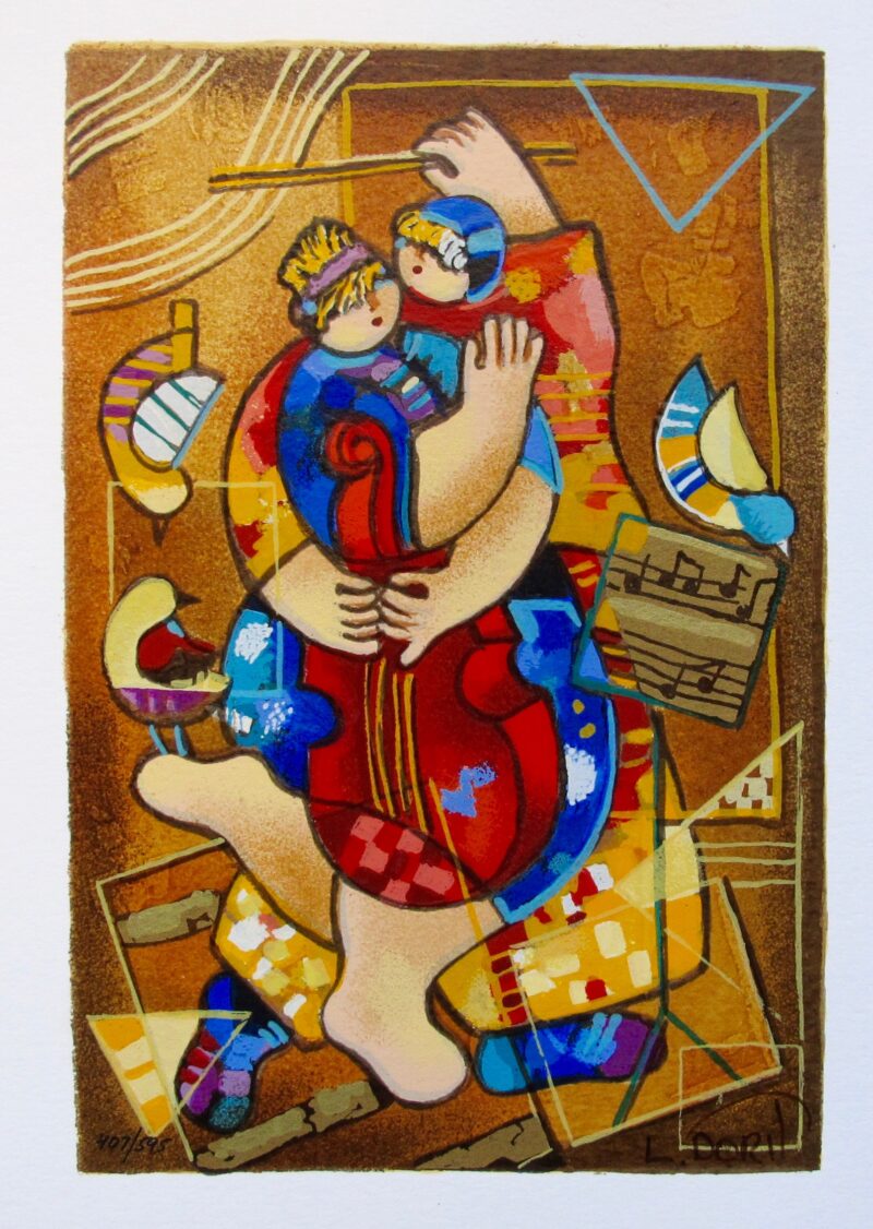 Dorit Levi OUR STRINGS ATTACHED Hand Signed Limited Edition Serigraph