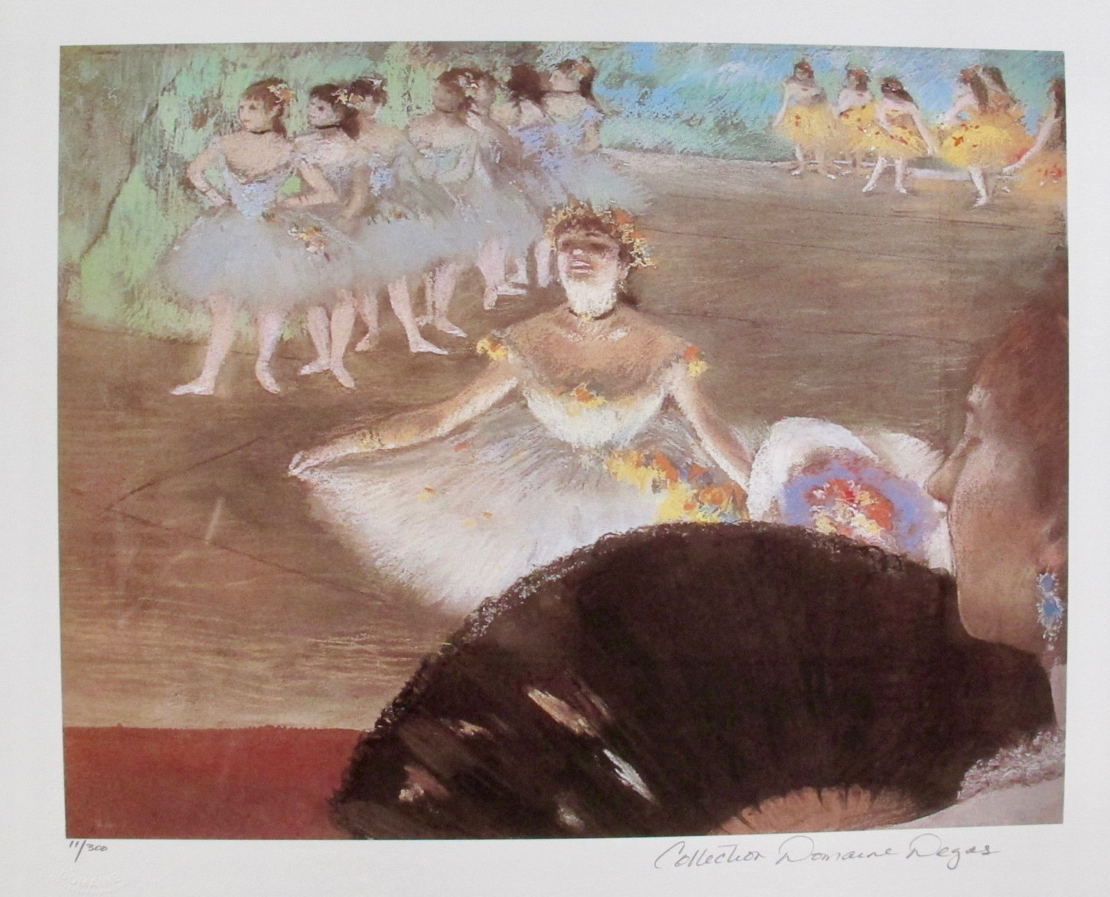 EDGAR DEGAS DANCER WITH BOUQUET Estate Signed Limited Edition Giclee