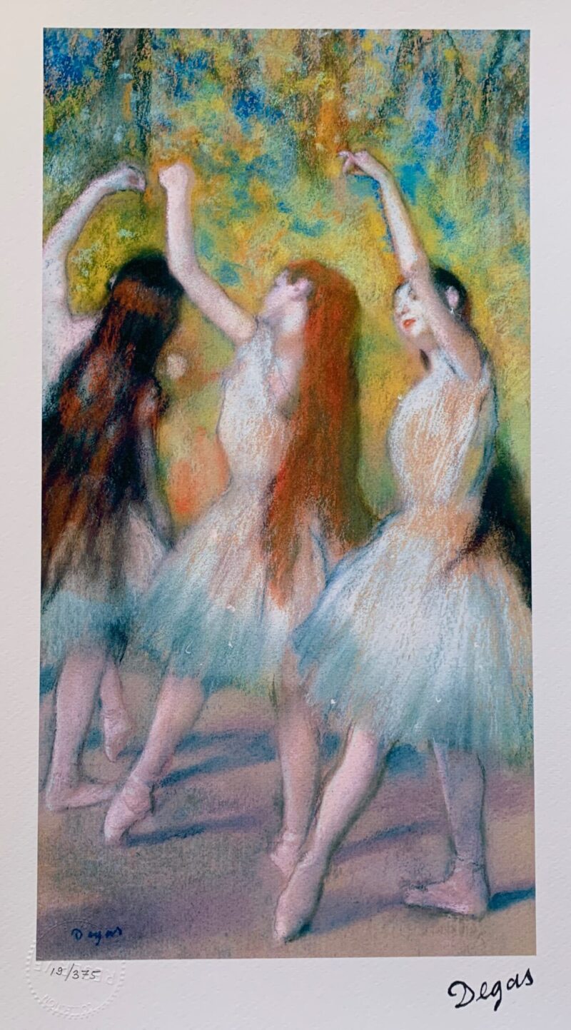 EDGAR DEGAS Dancers in Green Limited Edition Giclee