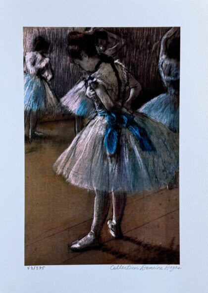 EDGAR DEGAS Study of a Ballet Dancer Limited Edition Giclee Art 17 x 12