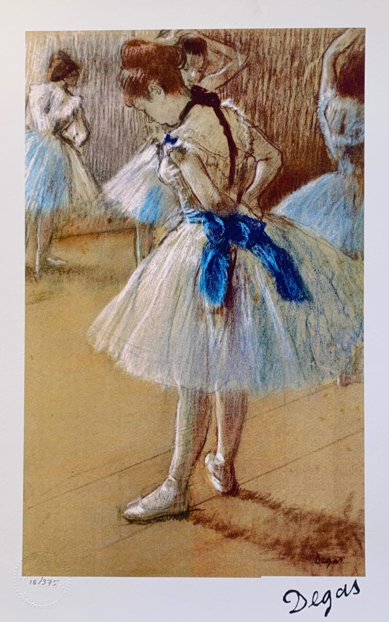 EDGAR DEGAS Study of a Ballet Dancer Limited Edition Giclee