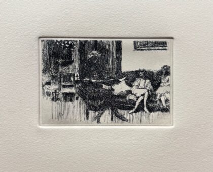 Edouard Vuillard INTERIEUR AU CANAPE OU SOIR Restrike Etching