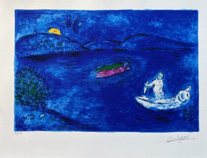 Marc Chagall ECHO Limited Edition Facsimle Signed Giclee 22" x 17"