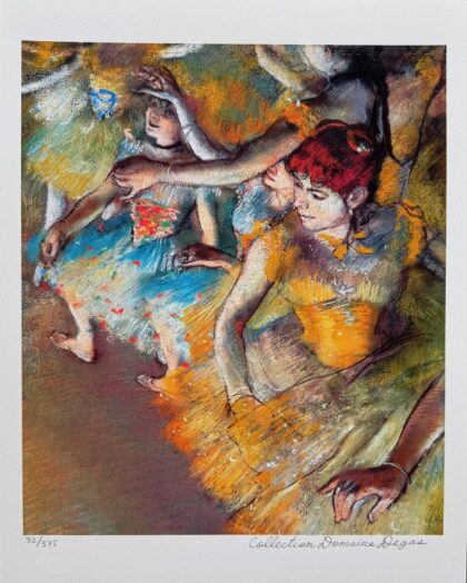 Edgar Degas BALLET DANCERS Estate Signed Limited Edition Giclee 16" x 12"