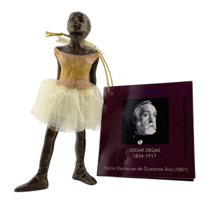 Edgar Degas Fourteen Year Old Little Ballerina Dancer Sculpture Hanging Ornament