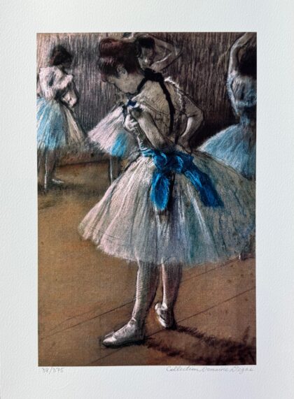 Edgar Degas STUDY OF A BALLET DANCER Estate Signed & Numbered Giclee 17" x 12"