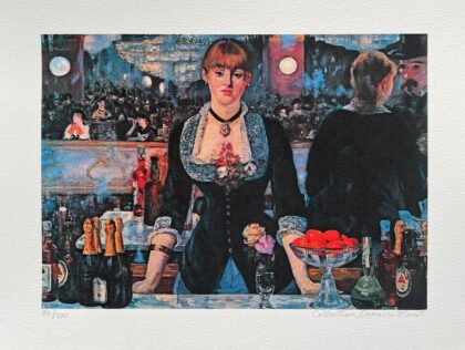 Edouard Manet BAR AT THE FOLIES BERGENE Estate Signed Limited Edition Giclee 12" x 16"