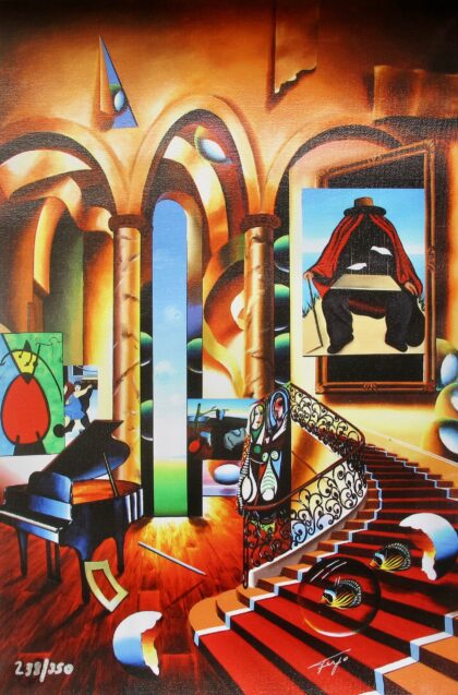 FERJO CONCLAVE OF THE MASTERS Hand signed Limited Edition Giclee on Canvas