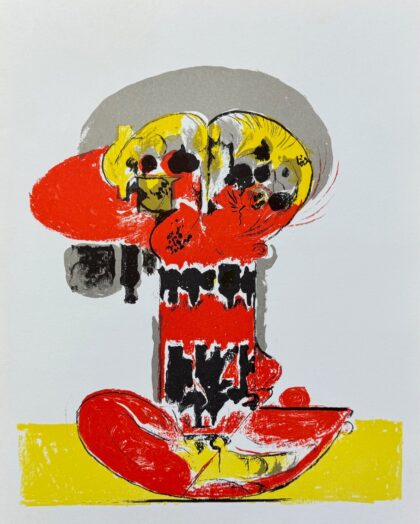 GRAHAM SUTHERLAND 1972 Original Lithograph by XXieme Siecle Mourlot Paris COA
