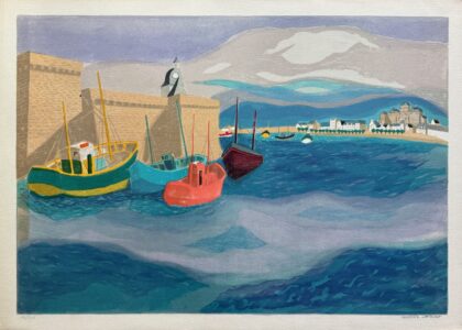 Georges Lambert SEASIDE SAILBOATS Limited Edition Hand Signed Lithograph