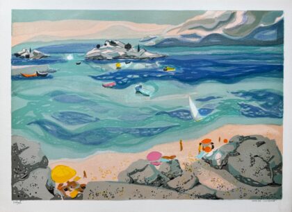 Georges Lambert SEASIDE SAILBOATS Limited Edition Hand Signed Lithograph