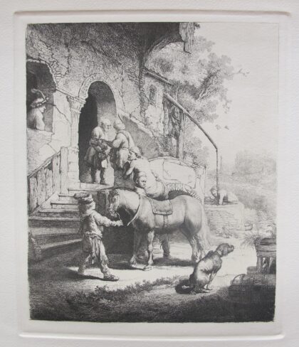 REMBRANDT THE GOOD SAMARITAN Etching