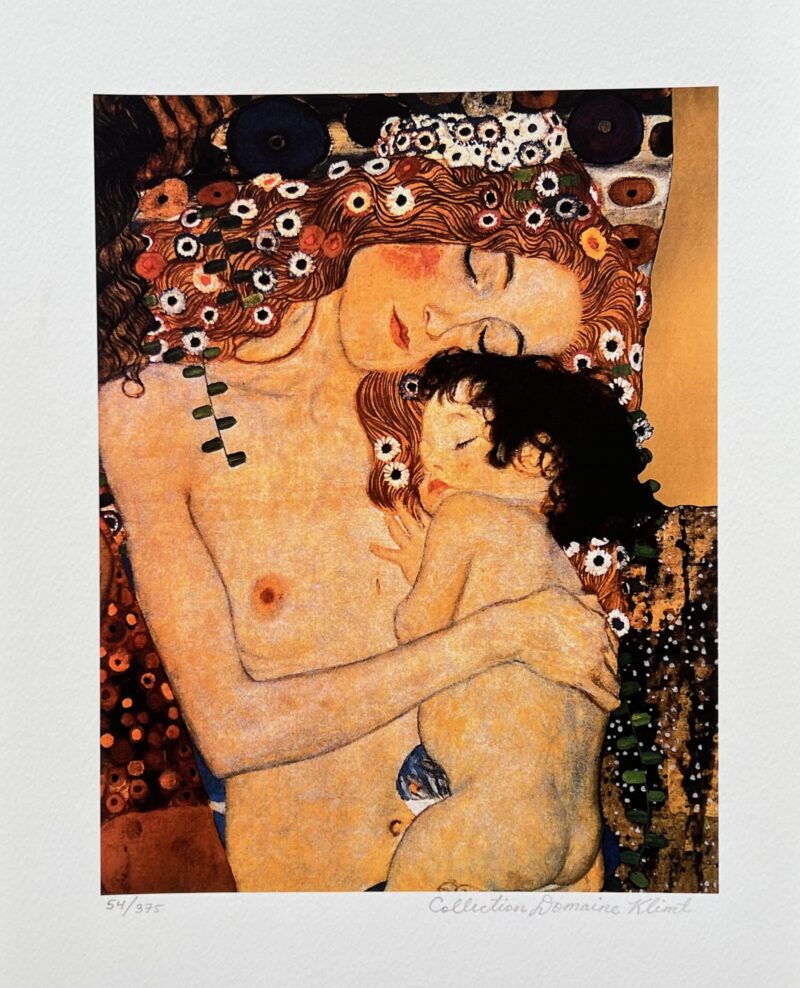 Gustav Klimt MOTHER & CHILD Facsimile Signed Limited Edition Giclee