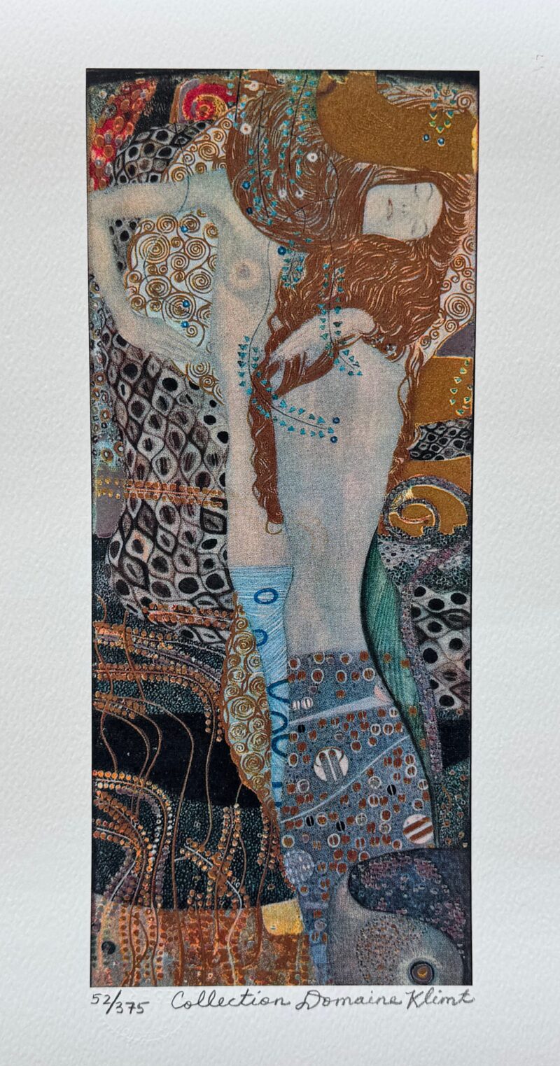 Gustav Klimt WATER SERPENT Facsimile Signed Limited Edition Giclee 16" x 12"