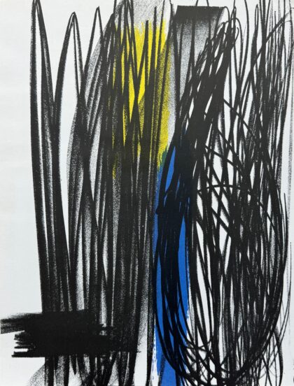 HANS HARTUNG COMPOSITION 1973 Original Lithograph by XXieme Siecle in Paris