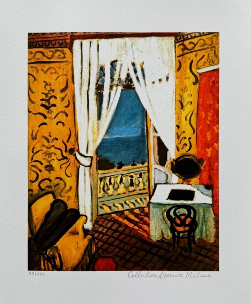 Henri Matisse INTERIOR WITH VIOLIN CASE Estate Signed Limited Edition Giclee 16" x 12"