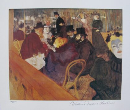 Henri Toulouse Lautrec AT THE MOULIN ROUGE Estate Signed Small Giclee