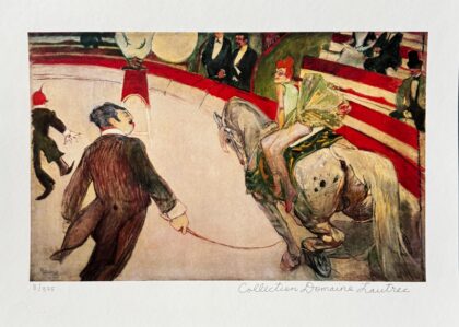 Henri Toulouse Lautrec LE CIRQUE FERNANDO Estate Signed Giclee Art 10 x 14