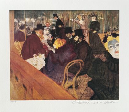 Henri Toulouse Lautrec MOULIN ROUGE Estate Signed Limited Edition Giclee