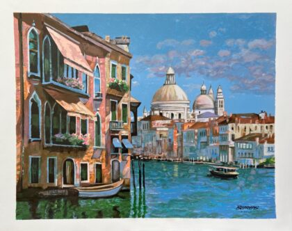 Howard Behrens HOTEL VENEZIA Hand Signed Limited Edition Serigraph