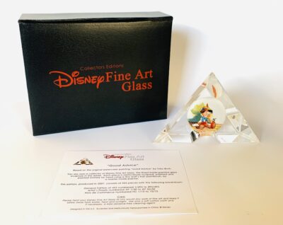 Disney Pinocchio Fine Art Glass Sculpture