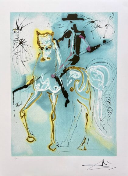 Salvador Dali Dalinean Horse PICADOR Limited Edition Facsimile Signed Lithograph