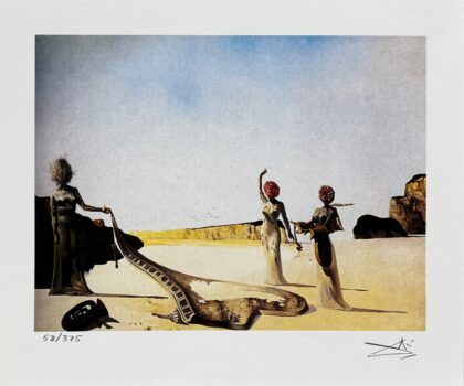 Salvador Dali 3 SURREALIST WOMEN SKINS OF AN ORCHESTRA Facsimile Signed Giclee