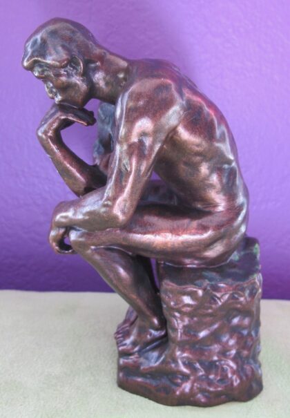 Auguste Rodin THE THINKER Statue Sculpture Figure with Bronze Patina