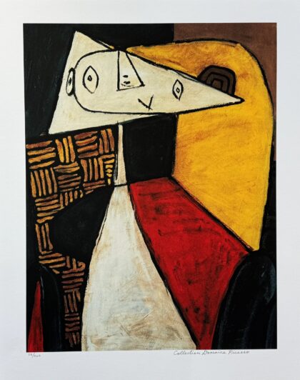 #55 SEATED WOMAN Pablo Picasso Estate Signed Giclee