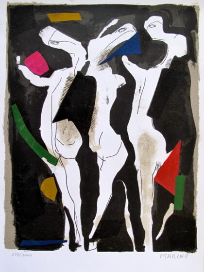 Marino Marini LE SACRE DU PRINTEMPS 1973 Hand Signed Limited Edition Lithograph