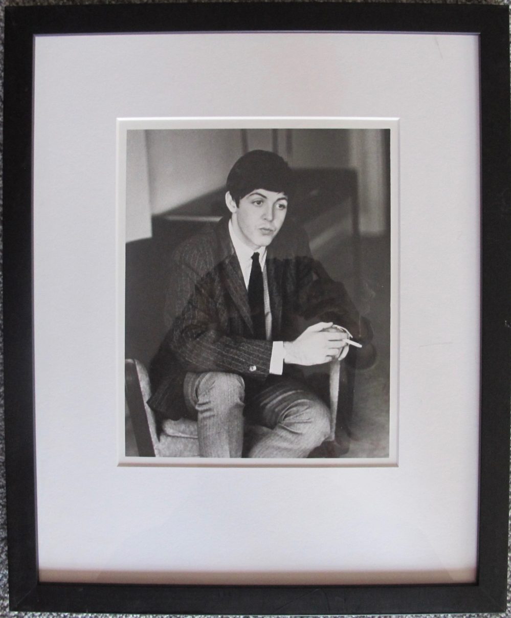 Paul McCartney Mirrorpix Original 1983 Framed Photograph THE BEATLES