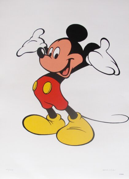 WALT DISNEY MICKEY MOUSE Limited Edition Serigraph Art