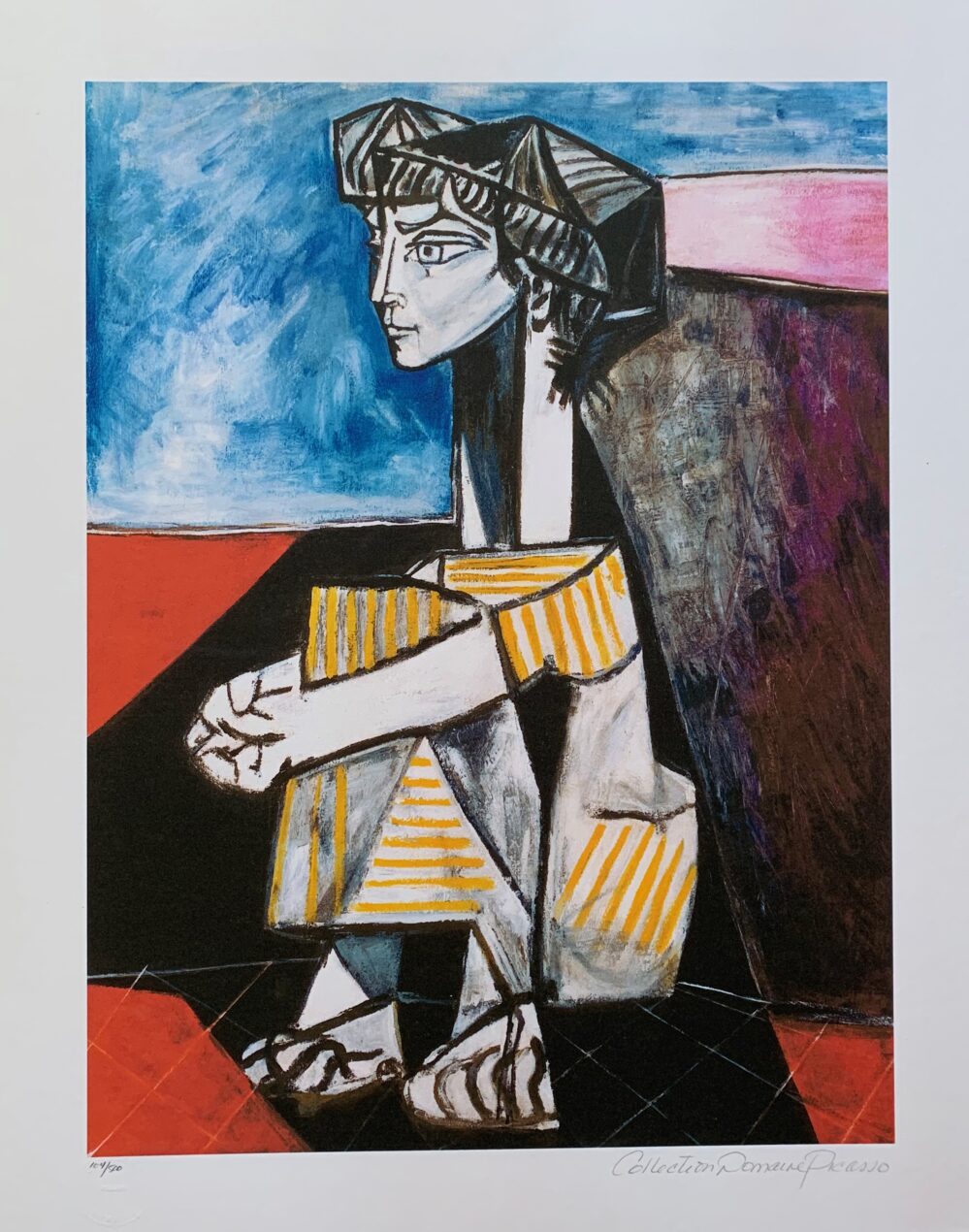 #11 PORTRAIT OF JACQUELINE ROQUE Pablo Picasso Estate Signed Giclee
