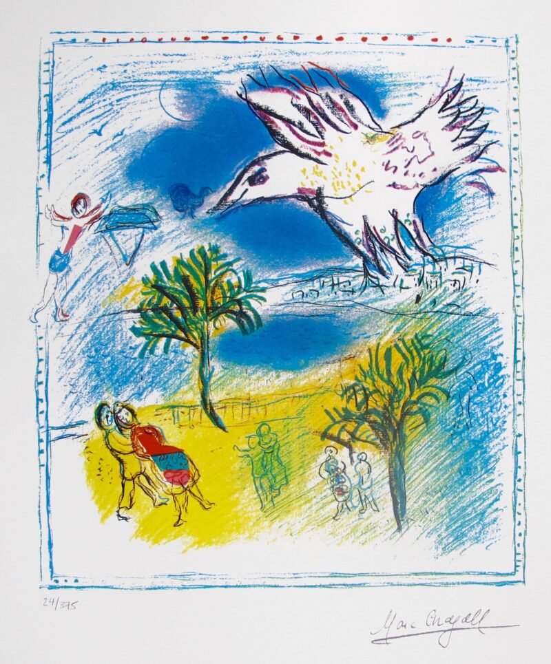 Marc Chagall GRAND CORNICHE Limited Edition Facsimile Signed Small Giclee